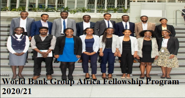 World Bank Group Africa Fellowship Program 2020/21