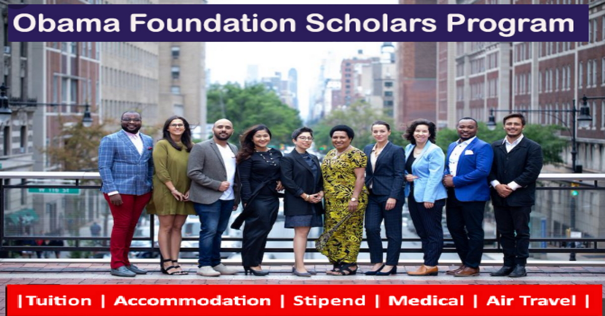 Obama Foundation Scholars Program 2023-2024 to Study in USA (Now Open)