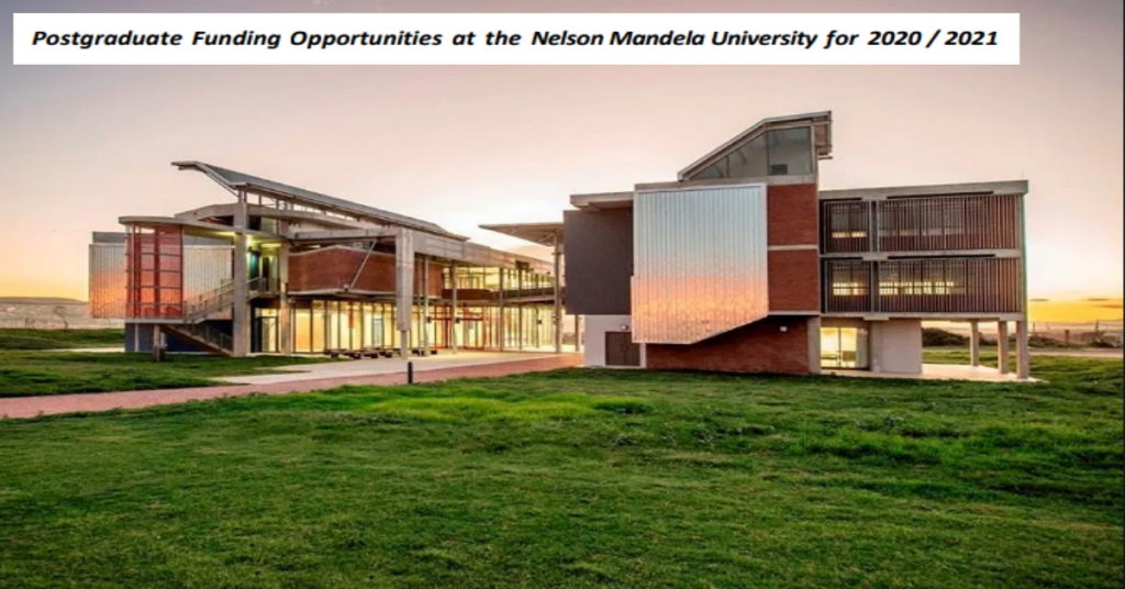 Postgraduate Scholarship Award Programmes 2020 2021 At Nelson Mandela University South Africa