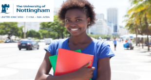 University of Nottingham International Undergraduate scholarship 2021