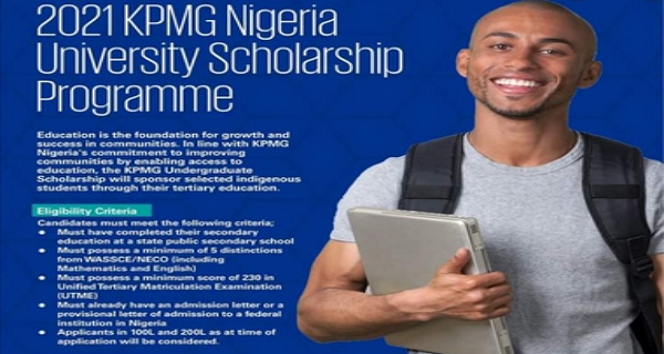 KPMG Nigeria University Scholarship Programme For Undergraduates 2021